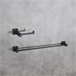 Elegant Kitchen and Bath Isla 2-Pc Stainless Steel Hardware Set in Black