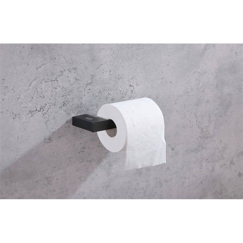 Elegant Kitchen and Bath Sofia 4-Pc Stainless Steel Hardware Set in Black