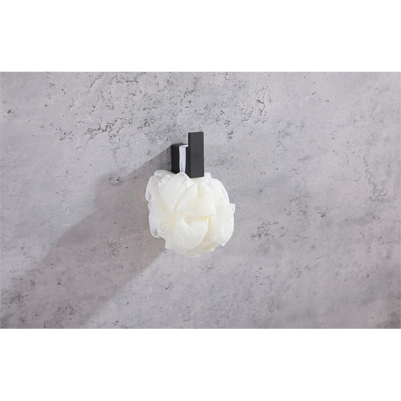 Elegant Kitchen and Bath Sofia 4-Pc Stainless Steel Hardware Set in Black