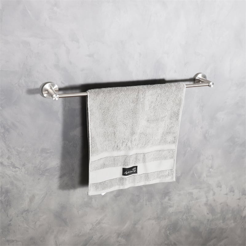 Elegant Kitchen and Bath Alma 3-Pc Stainless Steel Hardware Set in Nickel