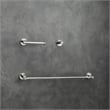 Elegant Kitchen and Bath Freya 3-Pc Stainless Steel Hardware Set in Chrome