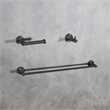 Elegant Kitchen and Bath Freya 3-Pc Stainless Steel Hardware Set in Black