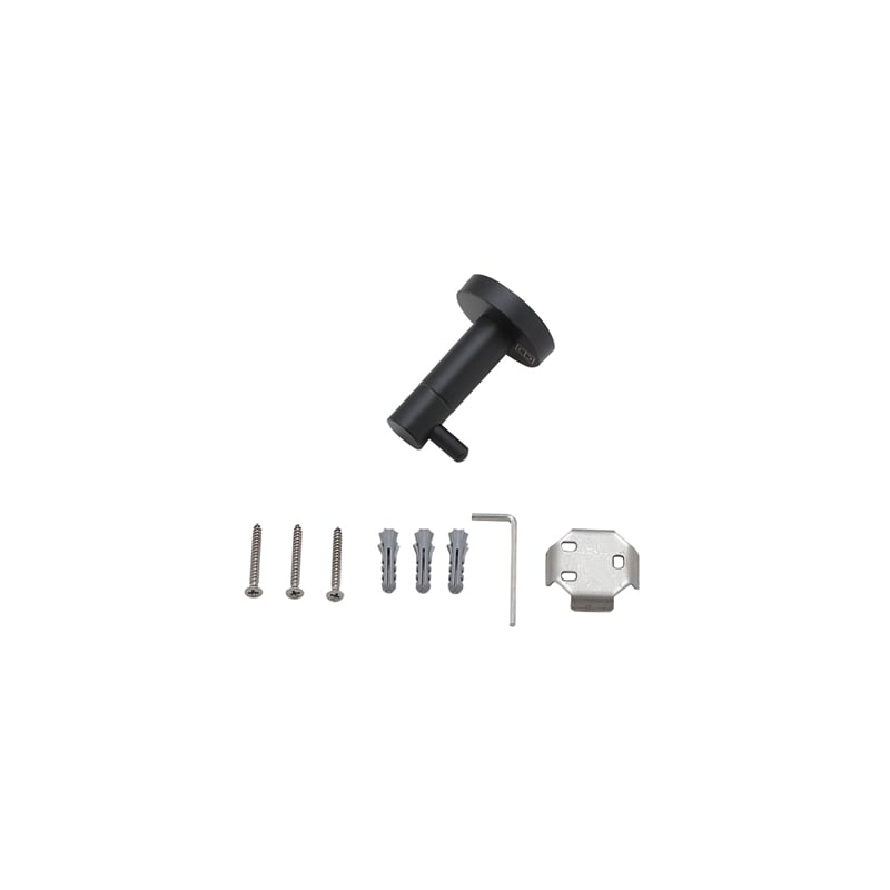 Elegant Kitchen and Bath Freya 3-Pc Stainless Steel Hardware Set in Black