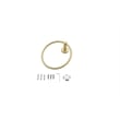 Elegant Kitchen and Bath Freya 4-Pc Stainless Steel Hardware Set in Gold