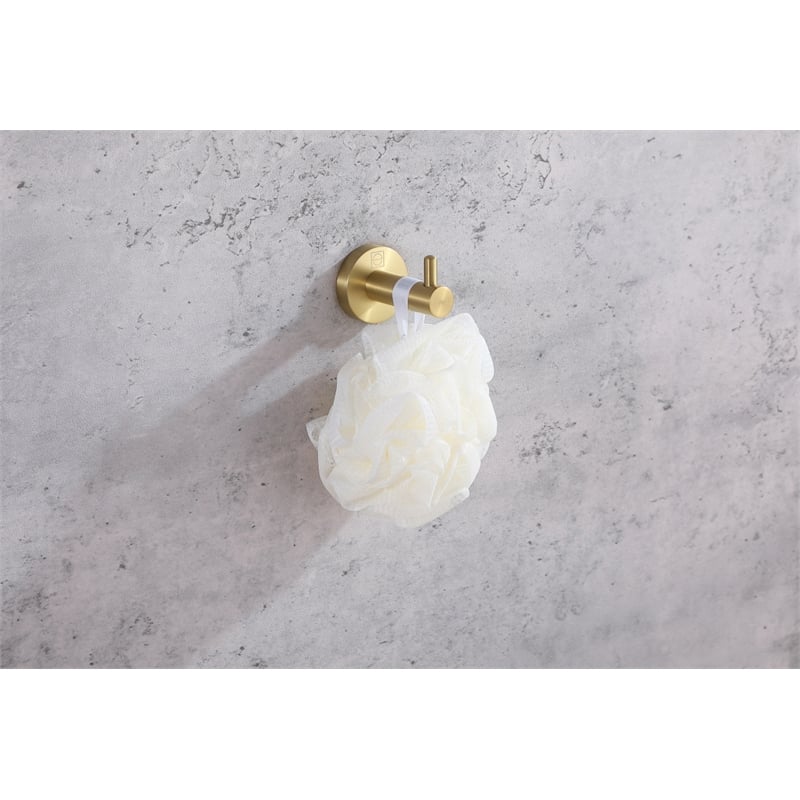 Elegant Kitchen and Bath Freya 4-Pc Stainless Steel Hardware Set in Gold