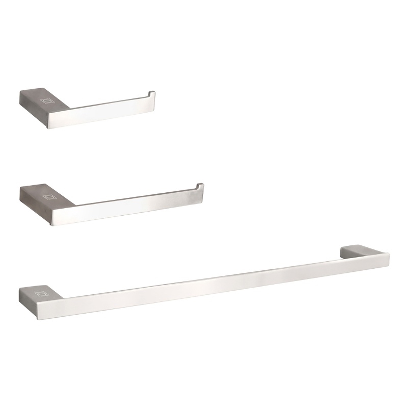 Elegant Kitchen and Bath Sofia 3Pc Stainless Steel Hardware Set in Nickel