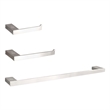 Elegant Kitchen and Bath Sofia 3Pc Stainless Steel Hardware Set in Nickel