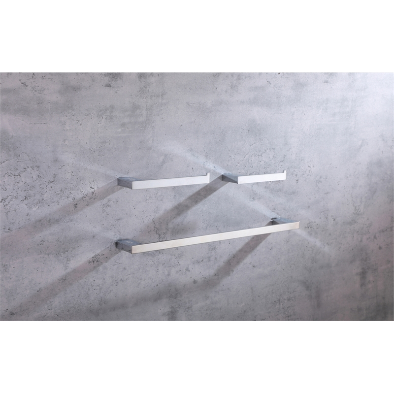 Elegant Kitchen and Bath Sofia 3Pc Stainless Steel Hardware Set in Chrome