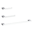Elegant Kitchen and Bath Sofia 3Pc Stainless Steel Hardware Set in Chrome