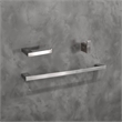 Elegant Kitchen and Bath Sofia 3-Pc Stainless Steel Hardware Set in Nickel