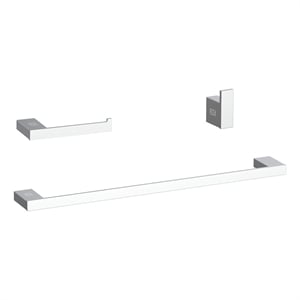 Elegant Kitchen and Bath Sofia 3-Pc Stainless Steel Hardware Set in Chrome