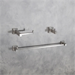 Elegant Kitchen and Bath Isla 3-Pc Stainless Steel Hardware Set in Nickel