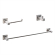 Elegant Kitchen and Bath Isla 3-Pc Stainless Steel Hardware Set in Nickel