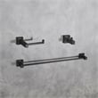 Elegant Kitchen and Bath Isla 3-Pc Stainless Steel Hardware Set in Black