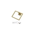 Elegant Kitchen and Bath Isla 4-Pc Stainless Steel Hardware Set in Gold