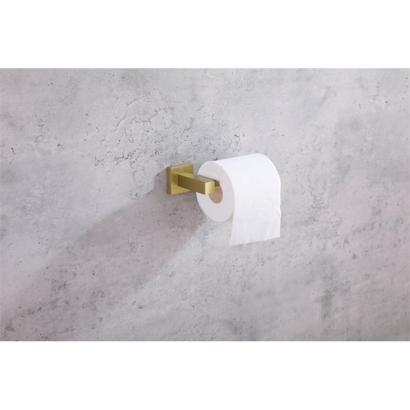 Elegant Kitchen and Bath Isla 4-Pc Stainless Steel Hardware Set in Gold