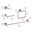 Elegant Kitchen and Bath Isla 4-Pc Stainless Steel Hardware Set in Nickel