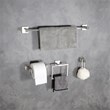 Elegant Kitchen and Bath Isla 4-Pc Stainless Steel Hardware Set in Nickel