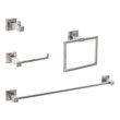 Elegant Kitchen and Bath Isla 4-Pc Stainless Steel Hardware Set in Nickel