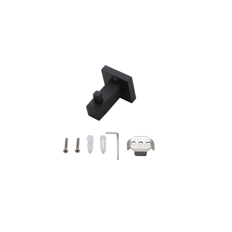 Elegant Kitchen and Bath Isla 4-Pc Stainless Steel Hardware Set in Black