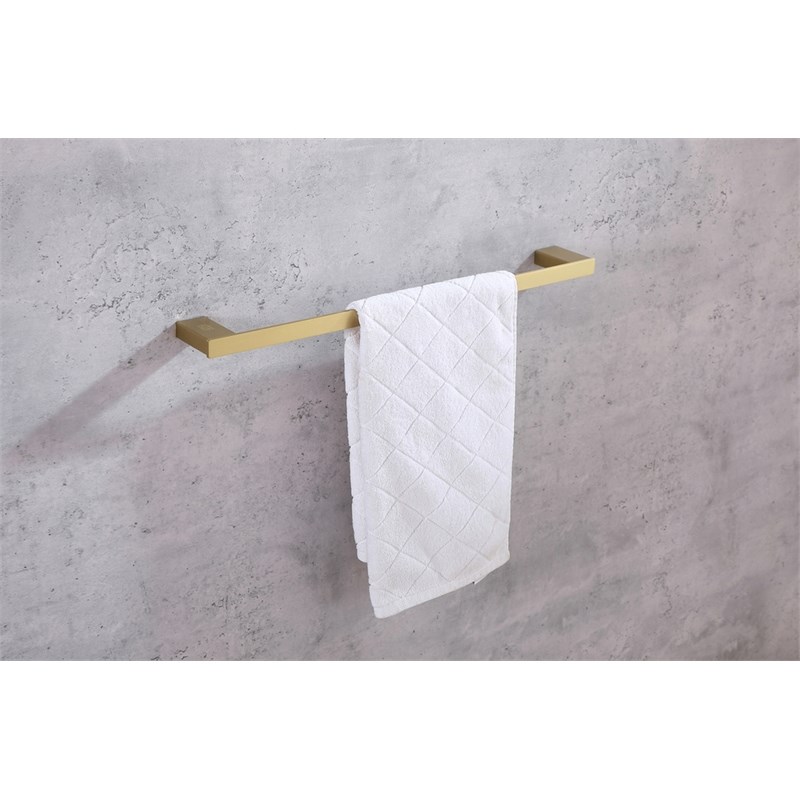 Elegant Kitchen and Bath Sofia 2-Pc Stainless Steel Hardware Set in Gold