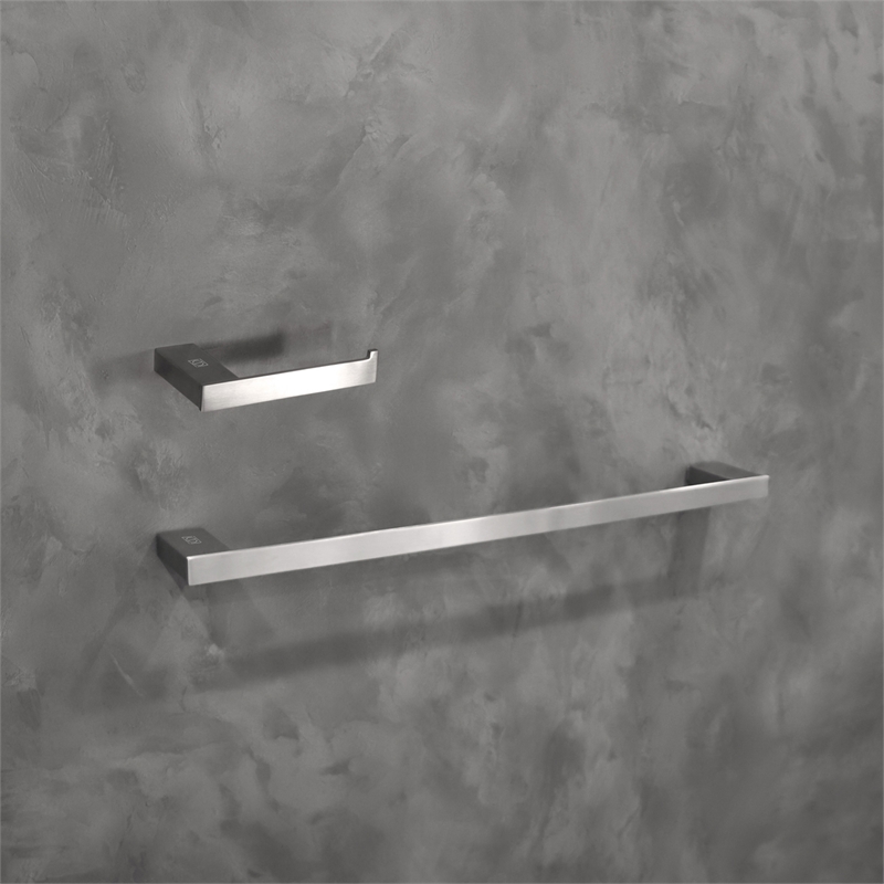 Elegant Kitchen and Bath Sofia 2-Pc Stainless Steel Hardware Set in Nickel