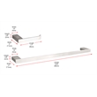 Elegant Kitchen and Bath Sofia 2-Pc Stainless Steel Hardware Set in Nickel