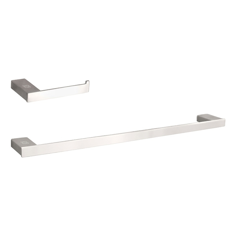 Elegant Kitchen and Bath Sofia 2-Pc Stainless Steel Hardware Set in Nickel