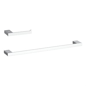 Elegant Kitchen and Bath Sofia 2-Pc Stainless Steel Hardware Set in Chrome
