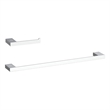 Elegant Kitchen and Bath Sofia 2-Pc Stainless Steel Hardware Set in Chrome