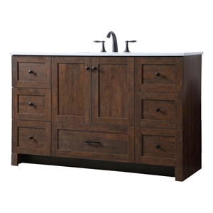 Elegant Kitchen and Bath Soma 54&quot Solid Wood Single Bathroom Vanity in Espresso