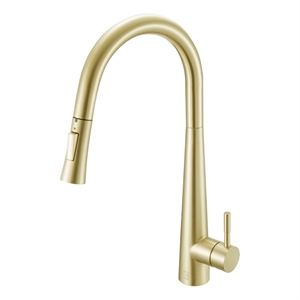 Elegant Kitchen and Bath Lucas Stainless Steel Kitchen Faucet in Brushed Gold