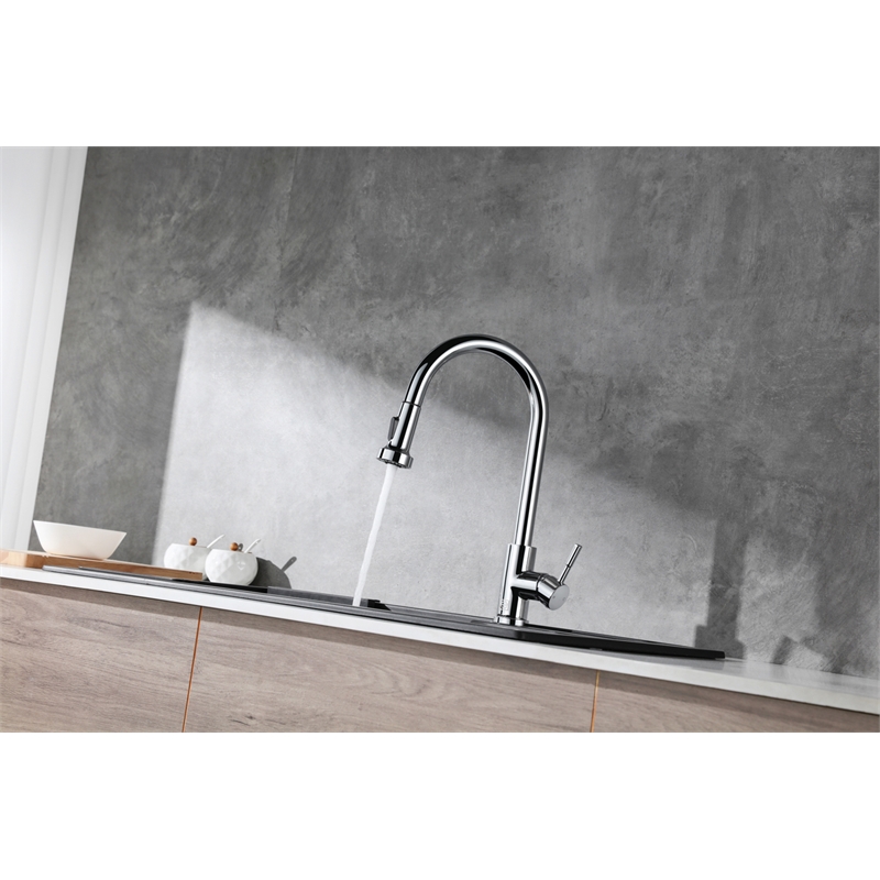 Elegant Kitchen and Bath Sem Stainless Steel Kitchen Faucet in Chrome