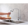 Elegant Kitchen and Bath Noor Stainless Steel Kitchen Faucet in Chrome