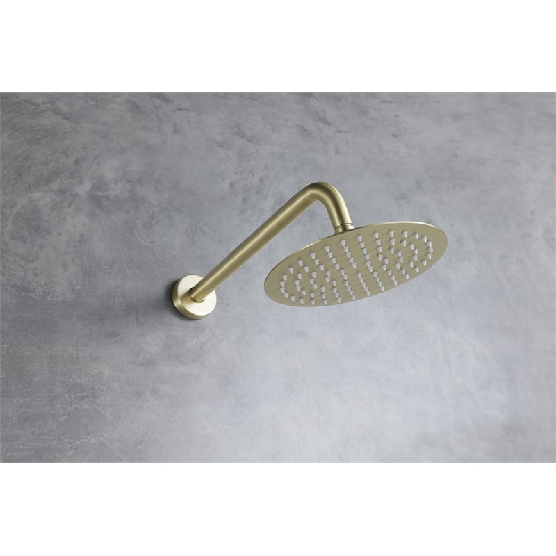 Elegant Kitchen and Bath George Brass Shower Faucet System in Brushed Gold