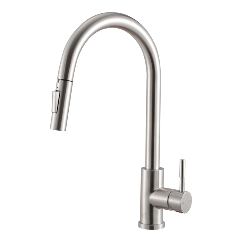 Elegant Kitchen and Bath Jack Stainless Steel Kitchen Faucet in Brushed Nickel