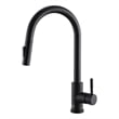 Elegant Kitchen and Bath Jack Stainless Steel Kitchen Faucet in Matte Black