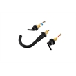 Elegant Kitchen and Bath Leah Brass Double Handle Bathroom Faucet in Matte Black