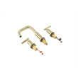 Elegant Kitchen and Bath Tobias Brass Double Handle Bathroom Faucet in Gold