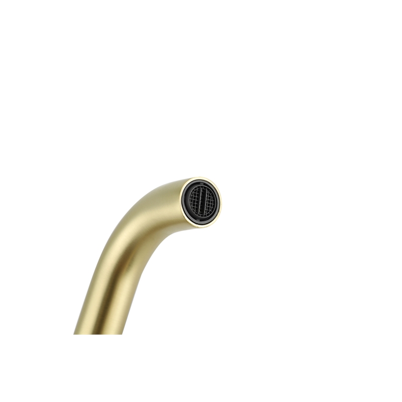 Elegant Kitchen and Bath Tobias Brass Double Handle Bathroom Faucet in Gold