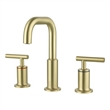 Elegant Kitchen and Bath Tobias Brass Double Handle Bathroom Faucet in Gold