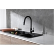 Elegant Kitchen and Bath Luca Stainless Steel Kitchen Faucet in Matte Black