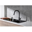 Elegant Kitchen and Bath Luca Stainless Steel Kitchen Faucet in Matte Black