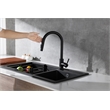 Elegant Kitchen and Bath Luca Stainless Steel Kitchen Faucet in Matte Black