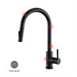 Elegant Kitchen and Bath Luca Stainless Steel Kitchen Faucet in Matte Black