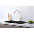 Elegant Kitchen and Bath Finn Stainless Steel Kitchen Faucet in Brushed Gold