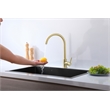 Elegant Kitchen and Bath Finn Stainless Steel Kitchen Faucet in Brushed Gold