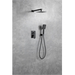 Elegant Kitchen and Bath Petar Brass Shower Faucet System in Black