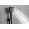 Elegant Kitchen and Bath Petar Brass Shower Faucet System in Black