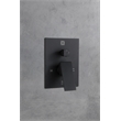 Elegant Kitchen and Bath Petar Brass Shower Faucet System in Black